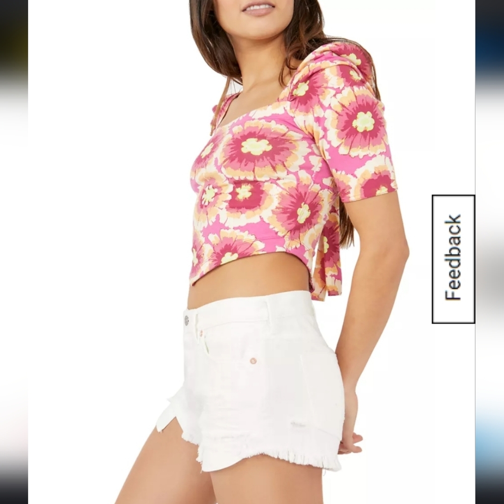 Free People Floral Cotton Top - Picture 10 of 11